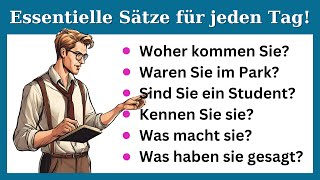 Deutsch Effektiv Hören  Top 100 Alltagsfragen für fließende Kommunikation [upl. by Haya]