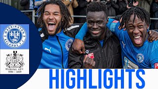 Warrington Rylands vs Marine FC  Full Highlights [upl. by Sulrac]