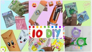 ✨️✨10 Easy Paper Craft ideasDIYSchool suppliesBack to school craftsMiniature craftsSchool Hacks [upl. by Cuda]