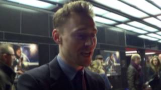 TOM HIDDLESTON talks The Matrix red or blue pill  Cloud Atlas gala mayfair curzon london [upl. by Nahum]