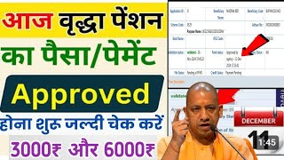 आज दिनांक 12122024 को वृद्धा पेंशन का पैसा Approve हो गयाup old age pension payment approve today [upl. by Mcnully219]