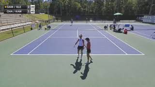 Gamarra Martins IngridGleason Quinn v Chang SophieKawa Katarzyna  W100 Macon 1°setincomplete [upl. by Epoillac]