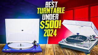 Top 5 Best Turntable Under 500 of 2024  Record Players [upl. by Ellehsyt]