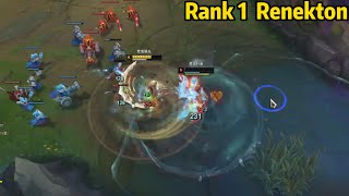 Rank 1 Renekton Buffed Renekton is SO BROKEN Now [upl. by Martreb]