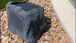 Victrola Outdoor Rock Speaker Pair Wireless Bluetooth Review [upl. by Ruel]