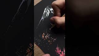 Artist completes a beautiful scratch painting [upl. by Mutua257]