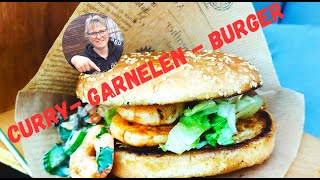 leckerer Curry Garnelen Burger lecker [upl. by Kcir29]