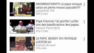 Le pape glorifie Lucifer pendant la messe SOIT DISANT [upl. by Amaras]