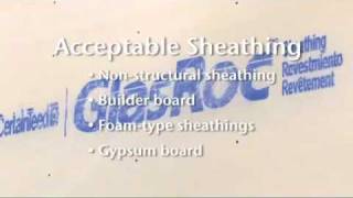 CertainTeed WeatherBoard Sheathing recommendation  Glenbrook U [upl. by Ayikin]