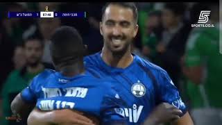 Kings Kangwa goal for Hapoël Beer Sheva Against Maccabi Haifa  Israeli Premier League 2024 [upl. by Hoag]