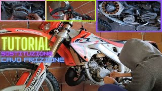 Sostituzione Filo Frizione MOTO Tutorial [upl. by Robinette]