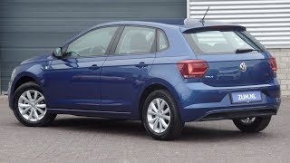 Volkswagen NEW Polo Comfortline Reef Blue Metallic 15 inch Salou walk around amp detail inside [upl. by Repip432]