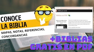 6  Conoce tu Biblia aprende a usar las referencias mapas y concordancias [upl. by Antonietta610]