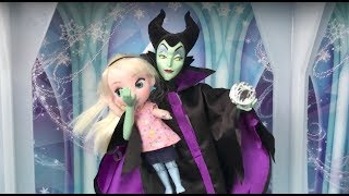 Elsa vs Maleficent Frozen Elsa Toddler gets taken by Maleficent Battle in the Ice Palace [upl. by Yroffej]