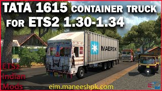 Tata 1615 Container Truck  130134  ETS2 Indian TruckLorry Mod [upl. by Onateyac]