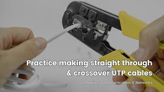 Practice making UTP Cables  Straight Through amp Crossover UTP Cable  CCN [upl. by Linkoski]