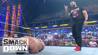 Roman Reigns Spoils LA Knights Victory  WWE SmackDown Highlights 101323  WWE on USA [upl. by Nnahaid]