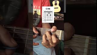 Easy Cminor Chord shorts music shortvideo youtubeshorts guitar [upl. by Adolphe]