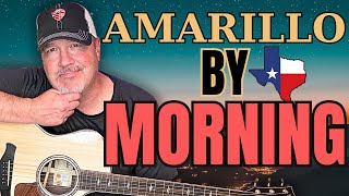 Amarillo by Morning Guitar Lesson  Easy StepbyStep Tutorial [upl. by Ave]