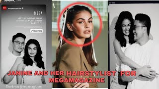 JANINE GUTIERREZ AND HER HAIR STYLIST IN MEGA MAGAZINE LATEST UPDATES ON HER INSTAGRAM [upl. by Elleina]