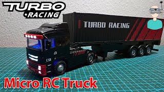 Smallest Micro RC Truck  Turbo Racing C50 176 RC SemiTruck [upl. by Enelez]