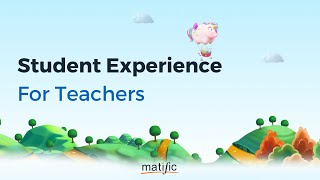 New Student Experience for Teacher  Matific  Maths for 412 year olds [upl. by Notsreik116]