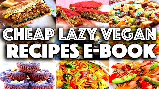 CHEAP LAZY VEGAN RECIPES EBOOK ☆☆☆ OUT NOW [upl. by Adnirod166]