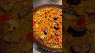 making paella 🥘 behindthescene videoshort HighSpeedDining [upl. by Anelah707]