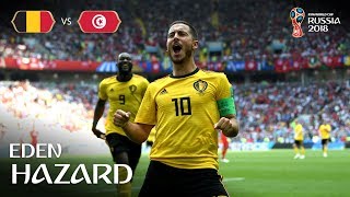 Eden HAZARD Goal 2  Belgium v Tunisia  MATCH 29 [upl. by Eunice]