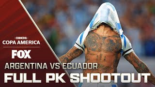 Argentina vs Ecuador Full Penalty Shootout  2024 Copa América [upl. by Ybor]