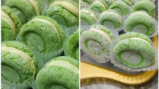 Pandan crinkles recipe with filling malambot kahit ilang Araw pa bakery recipe [upl. by Deland892]