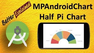 MPAndroidChart Tutorial Better Than Android GraphView 6 Animated Colorful Half Pie Chart [upl. by Kaitlyn473]