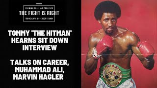 TOMMY HEARNS INTERVIEW CAREER MUHAMMAD ALI MARVIN HAGLER AND MORE [upl. by Enilatan648]