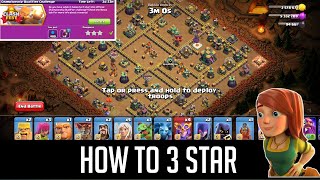 How to 3 star Championship Qualifier Challenge  Coc Championship Qualifier ChallengeCocEventAttack [upl. by Nodnalb]