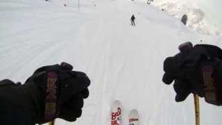 Skiing Harakiri Black Run Mayrhofen Austria 2013 [upl. by Pearl]