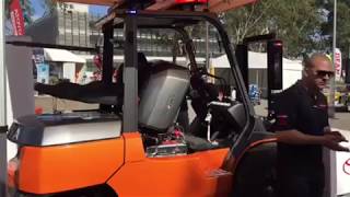 Toyota V8 Forklift at the Sydney Diesel Dirt amp Turf Expo [upl. by Klemm]