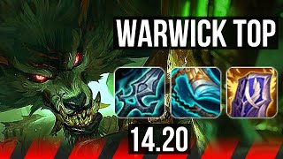 WARWICK vs MORDEKAISER TOP  8 solo kills 600 games  KR Diamond  1420 [upl. by Savick]