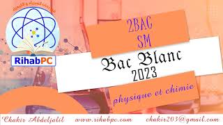 Bac Blanc 2 bac SM physiquechimie [upl. by Cristin]