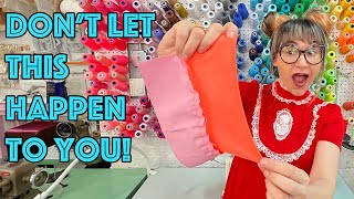 How To Sew Knit Fabric To Woven Fabric 3 Tips And Tricks [upl. by Rehtaef178]