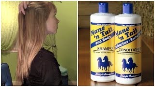 Mane n Tail Shampoo amp Conditioner Review  Before and After Growth Results [upl. by Arbed]