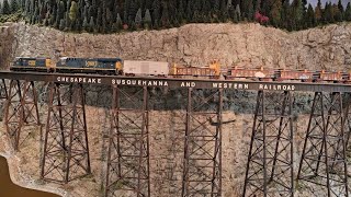 Ken Poznaniacks Incredible HO Railroad [upl. by Nesaj777]