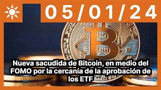 Nueva sacudida de Bitcoin en medio del FOMO por la cercanía de la aprobación de los ETF [upl. by Ocramed78]