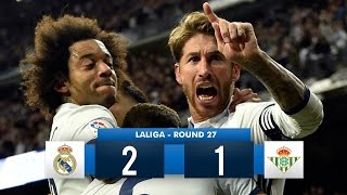 Real Madrid 21 Real Betis HD Full Match Highlights 120317 [upl. by Laud255]