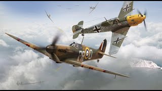 Classic Duels  Supermarine Spitfire Mk 12 vs Messerschmitt Bf 109E [upl. by Analra]