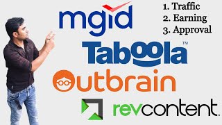 Taboola  MGID  OutBrain  RevContent  Traffic  Earning  Approval  Content Marketing  AskRohit [upl. by Eelnodnarb]