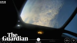 SpaceX Polaris Dawn Billionaires helmet cam shows moment of first ever private spacewalk [upl. by Gonnella]