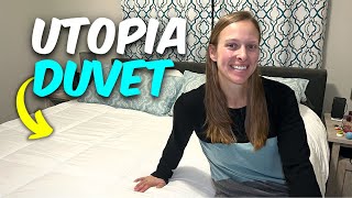 Great Comforter OR Duvet Utopia Bedding Duvet Review White [upl. by Olaf]