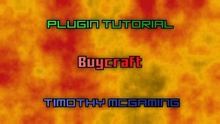 Minecraft Plugin Tutorial  Buycraft Donations [upl. by Draner169]