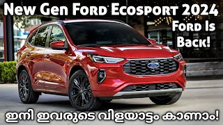 The Greatest Comeback Ever  Ford India Patents New SUV  Ford Ecosport 2024  Ford Endeavour Ford [upl. by Aihsema]