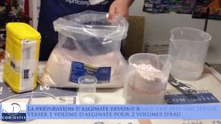 Comment faire Moulage dune main en alginate roseTirage en plâtre synthétique [upl. by Ner247]